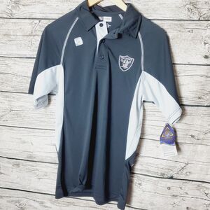 Junior's NFL RAIDERS Shirt VF Team Apparel Black/Grey Poly Official Tags Size S